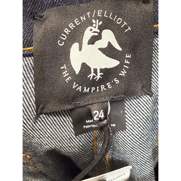 Current/Elliott Women's Size 24 Blue THE COLETTE CULOTTE Jeans NWT - Picture 10 of 13